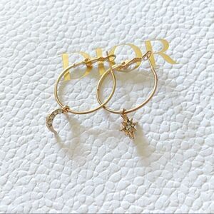 Astronomy Diamond Hoop Earrings